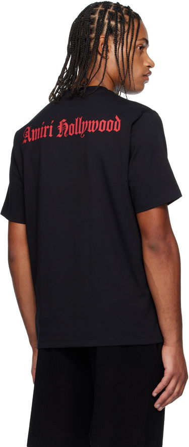 T-shirt AMIRI Amiri Hollywood Gothic T-Shirt Sort | AMJYTE1252, 2