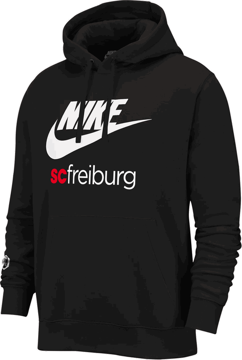 Sweatshirt Nike SC Freiburg Fleece Club Hoody Sort | scf2324-bv2973-scf2324068