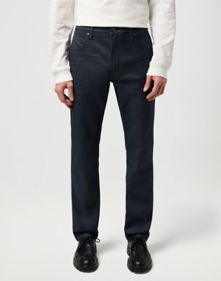 Jeans Wrangler Greensboro High Stretch Straight Coated Jean Mørkeblå | 112370719:42:34, 1