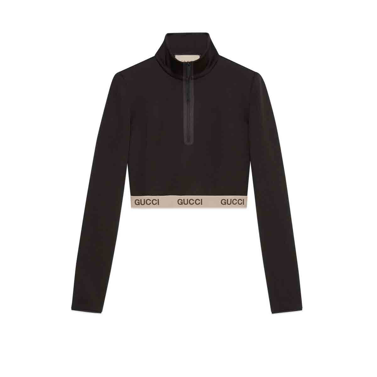 Crop top Gucci The North Face x Cropped Top Black Sort | 672399 XJDS6 1082, 0