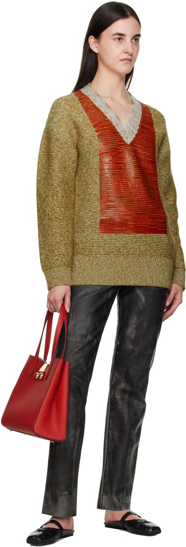 Håndtaske Marni Marni Leather Trunkaroo Small Tote Rød | BMMP0150U0 P8185, 3