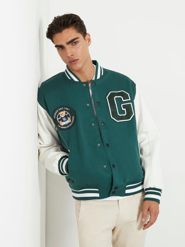 Bomberjakke GUESS Patch Bomber Jacket Grøn | M4RL44KCD20, 0