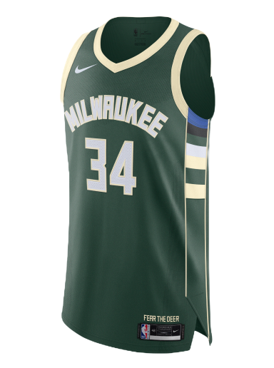 Jersey Nike NBA Authentic Giannis Antetokounmpo Bucks Icon Edition 2020 Jersey Grøn | CW3451-324