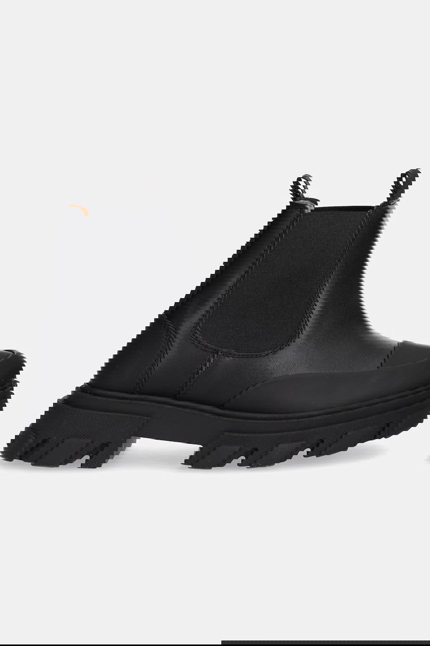 Sneakers og sko GANNI GANNI Cleated Low Chelsea Boots Sort | S3237, 1