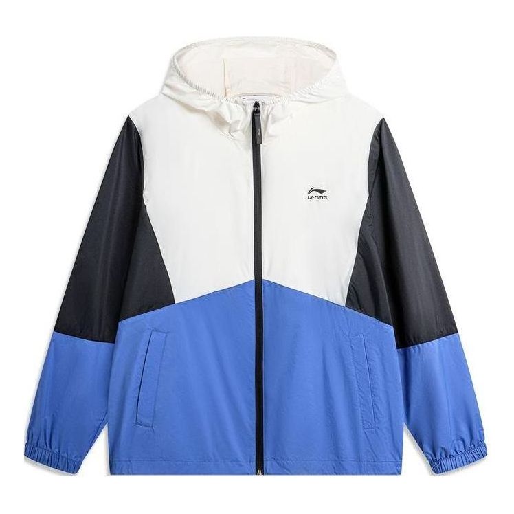 Vindjakke Li-Ning Color Block Windbreaker Jacket Blå | AFDU363-5