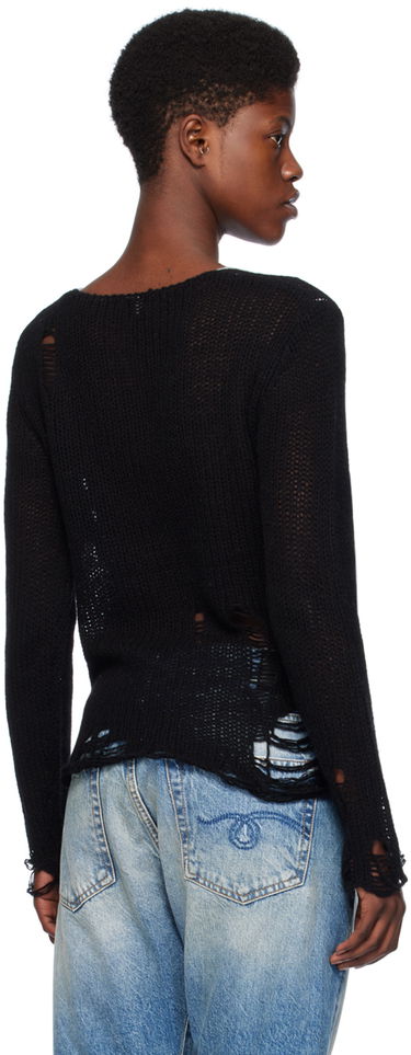 Sweater R13 R13 Layered Distressed Knit Sweater Sort | R13WY206-Y122B, 2