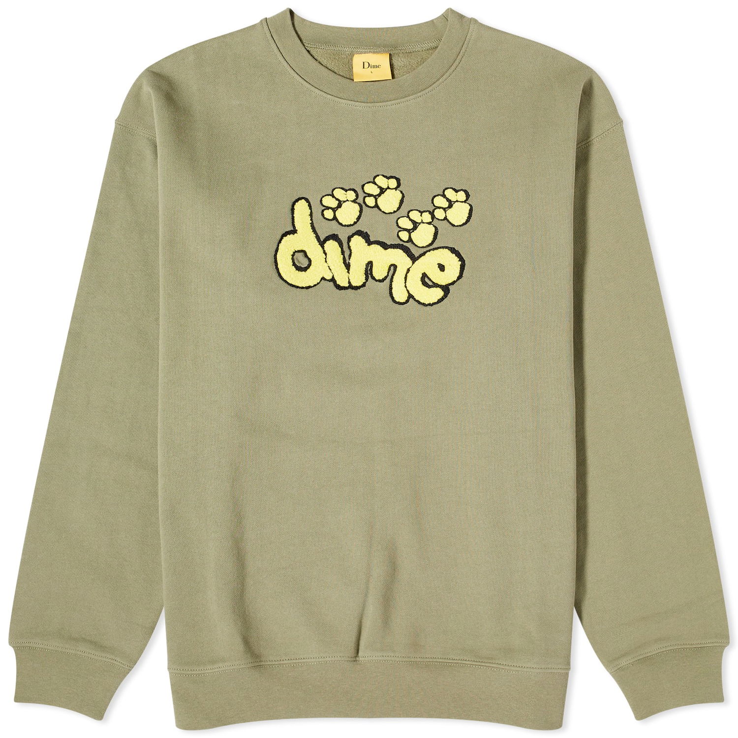 Sweater Dime Pawz Chenille Crewneck Grøn | DIME23D2F14GRN, 0
