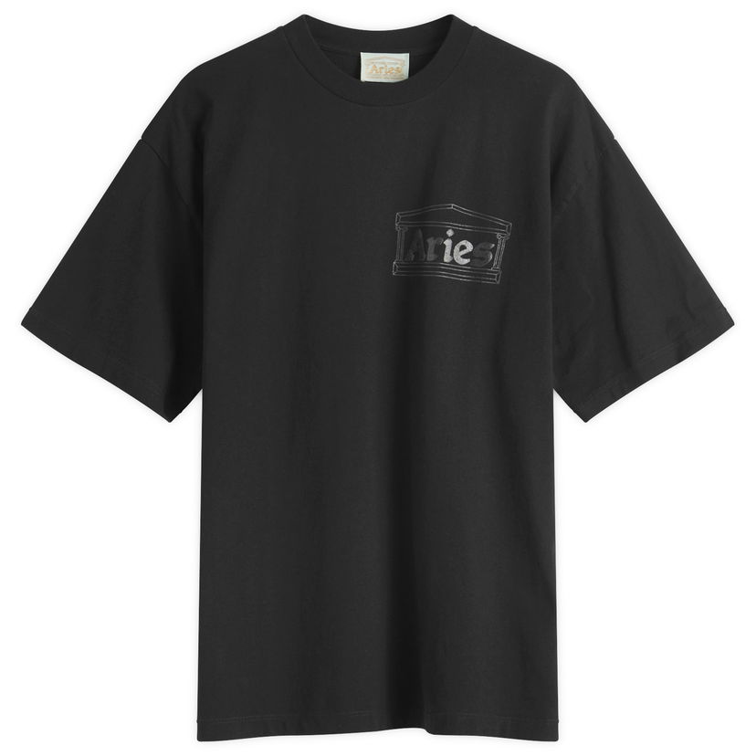 T-shirt Aries Men's Temple T-Shirt, Size Large Sort | AR60000-BLK