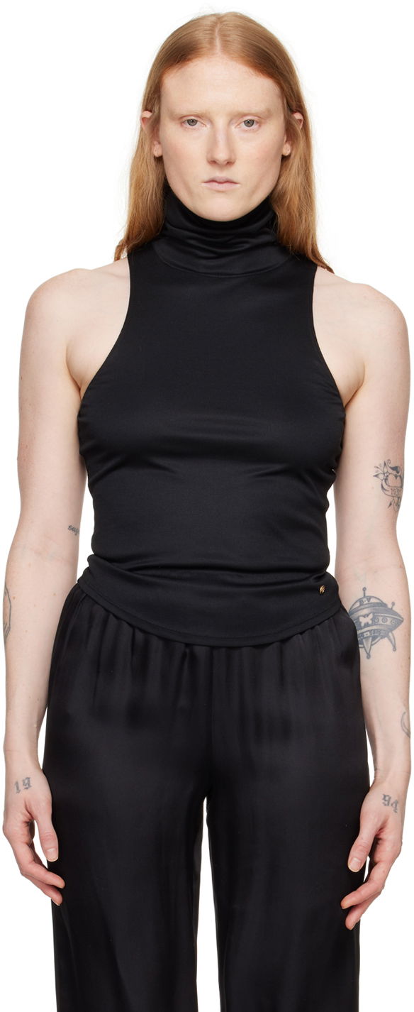 Tanktop Anine Bing Sleeveless Mock Neck Top Sort | A-08-0407-000, 0