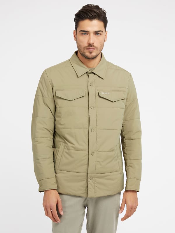 Skjorte GUESS Padded Technical Beige | M3GL18WF4B2, 0