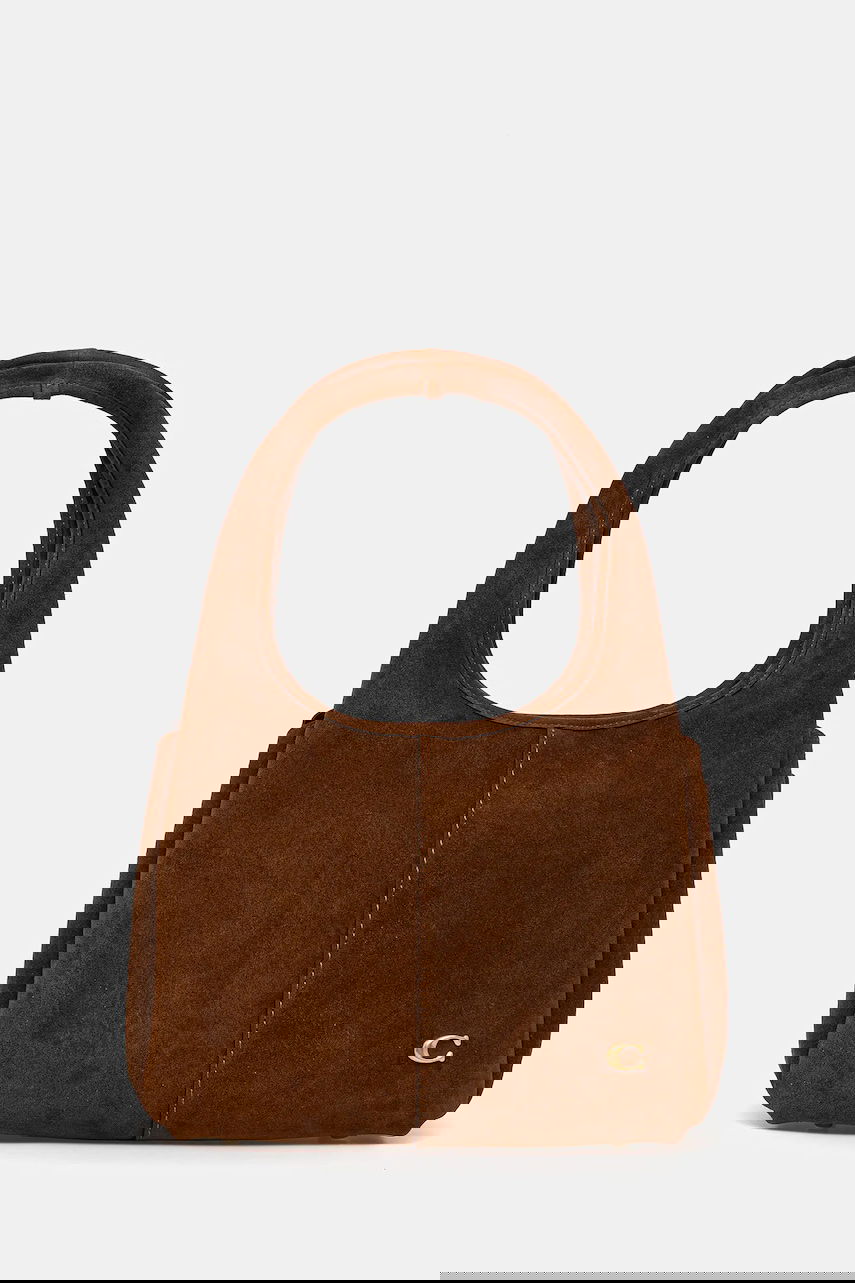 Skuldertaske Coach Coach Lana Suede Shoulder Bag Brun | CBZ96, 0