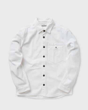 Skjorte Stone Island Overshirt Corduroy 400 Hvid | 8052572281440, 0