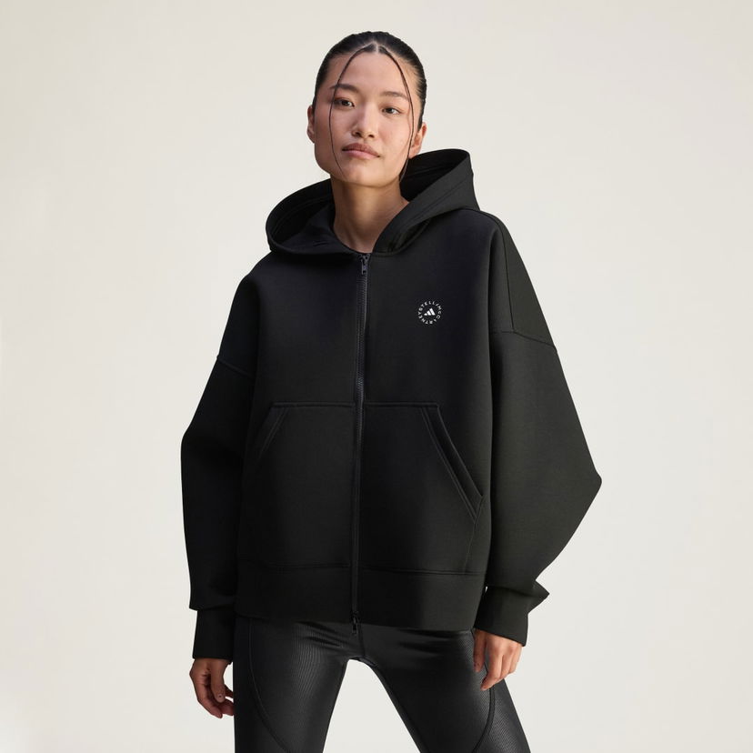 Sweatshirt adidas Performance Stella McCartney Scuba Full-Zip Hoodie Sort | JV7036