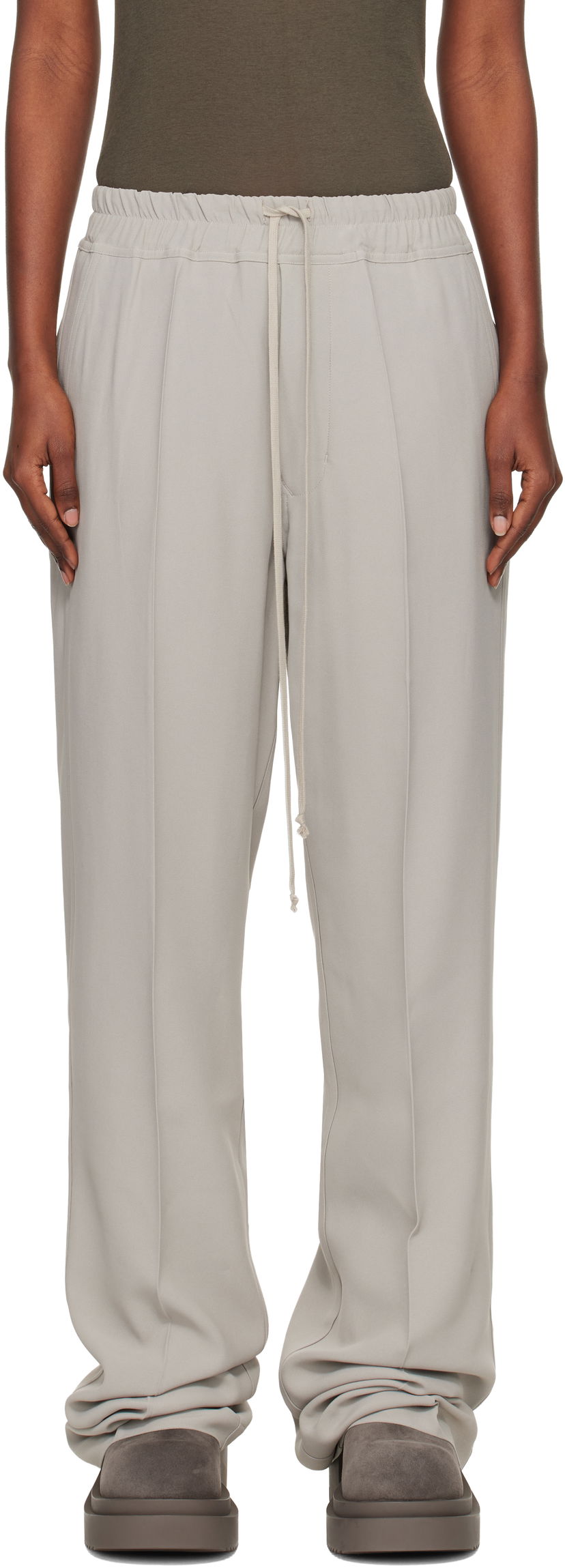 Bukser Rick Owens Rick Owens Concordians Dietrich Drawstring Trousers Grå | RP02E4325 HY