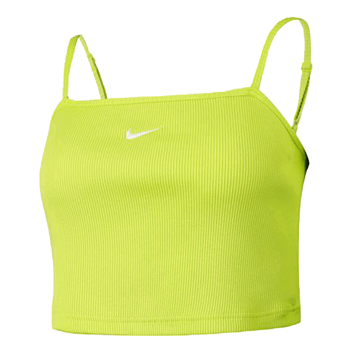 Crop top Nike Essential Ribbed Crop Top Grøn | DM6737-321, 0