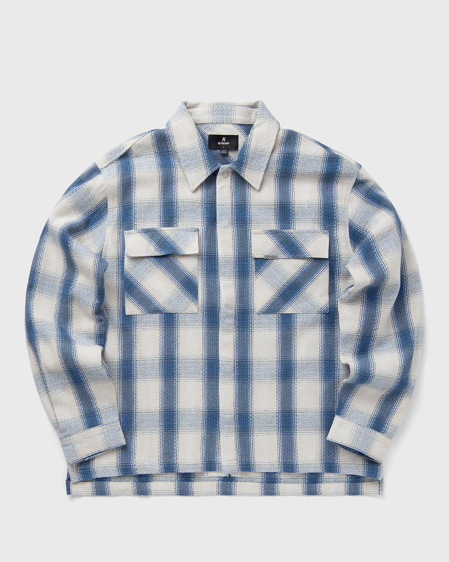 Skjorte Represent Clo Flannel Shirt Blå | MLM2905-07, 1