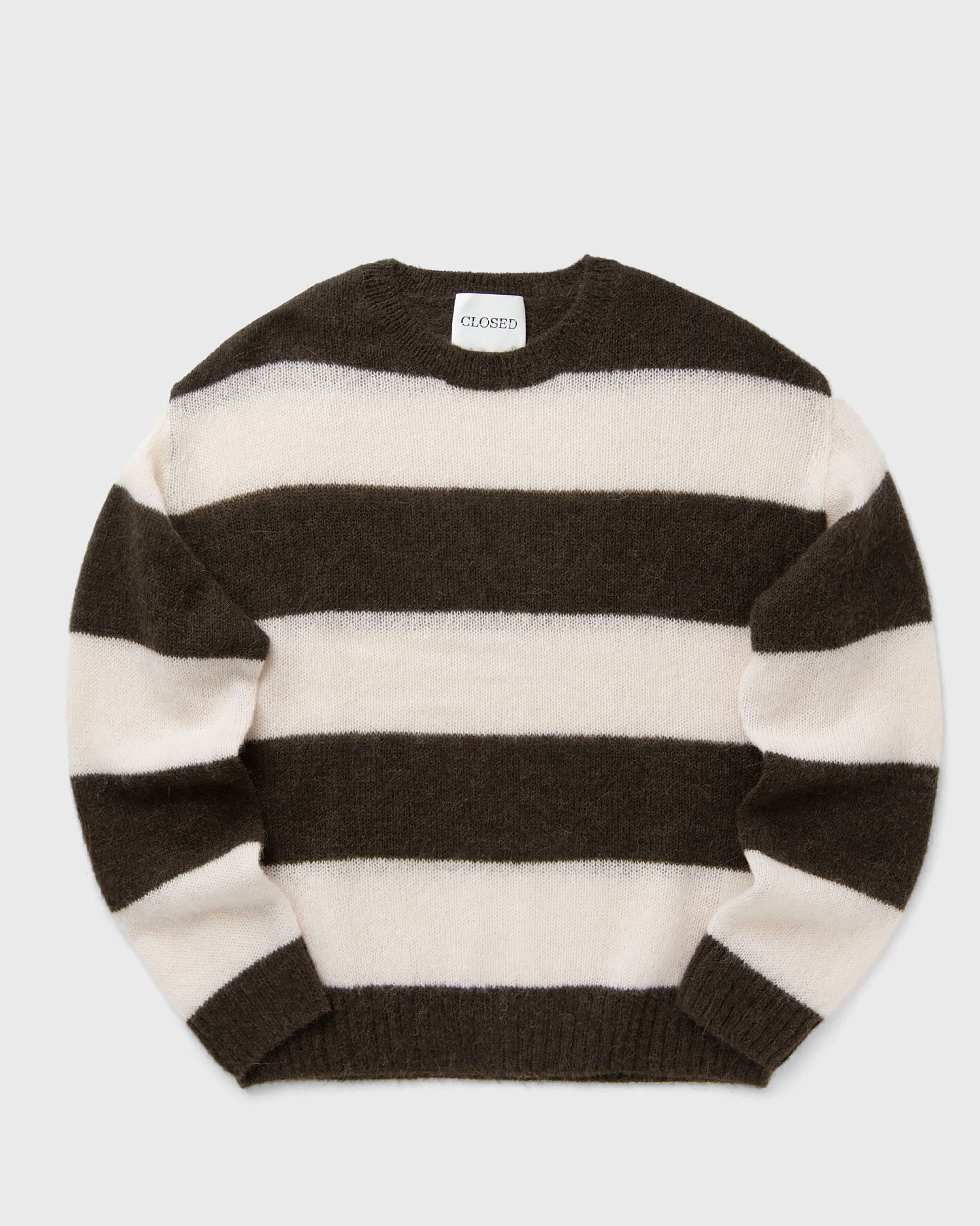 Sweater CLOSED Striped Crewneck Sweater Brun | C86338-98F-ST-765, 0