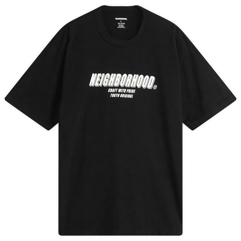 T-shirt Neighborhood SS-1 T-Shirt, Size Large Sort | 251PCNH-ST01-BLK