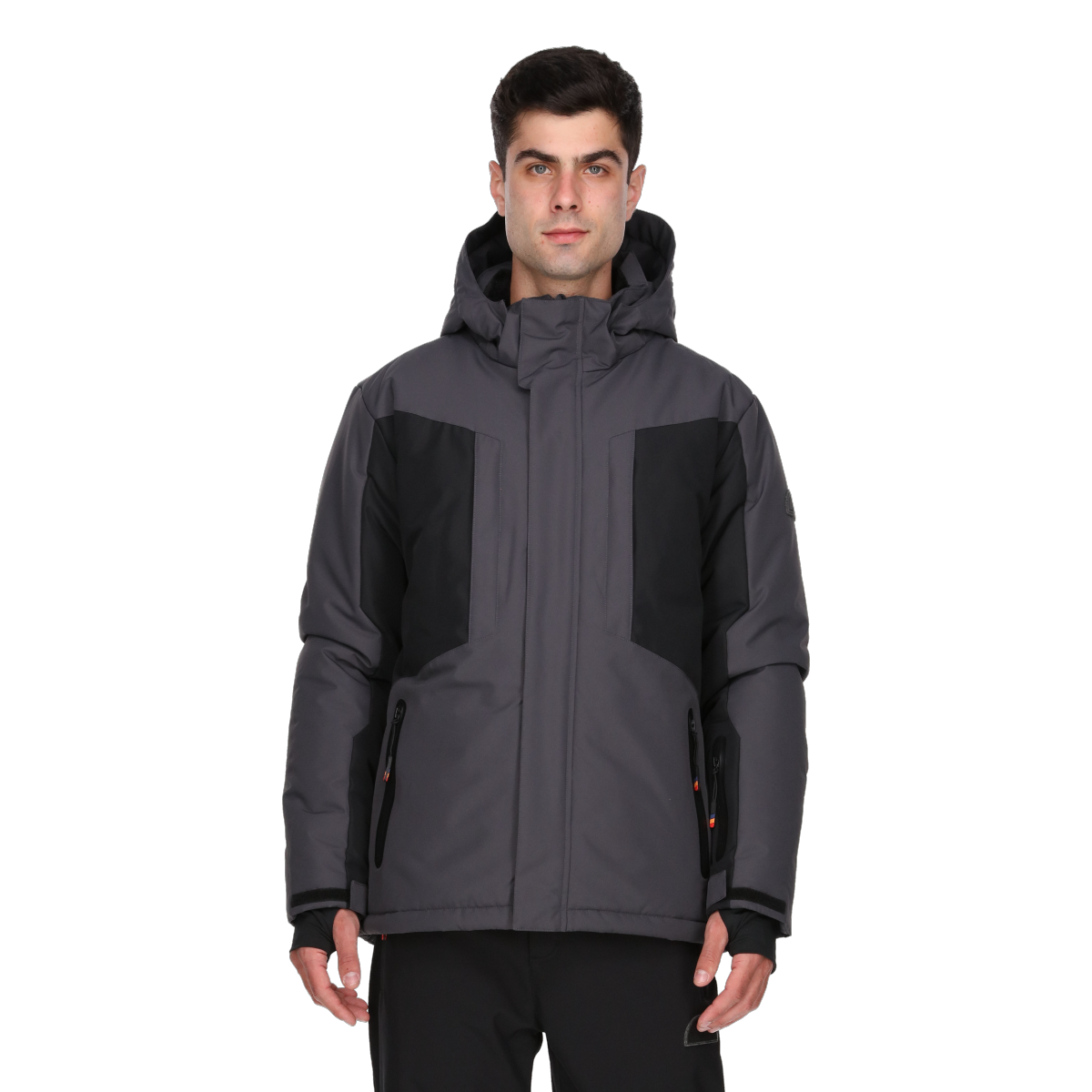 Puffer jakke Ellesse Riccardo Hooded Ski Jacket Grå | ELA243M511-31, 0