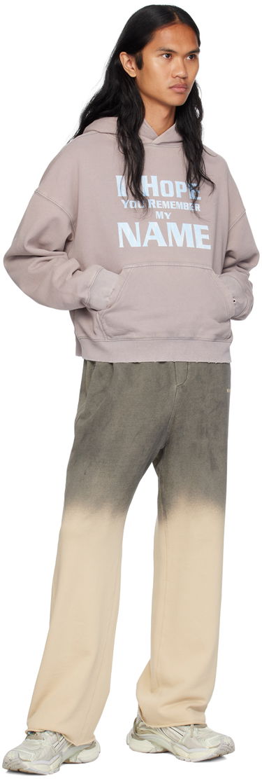 Sweatshirt We11done Lettering Hoodie Lilla | WD-TH2-24-813-U-LP, 3