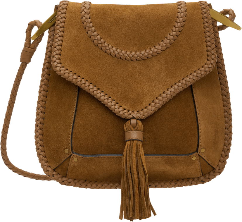 Skuldertaske ISABEL MARANT Isabel Marant Anahi Suede Shoulder Bag with Tassel Brun | PP0342FA-C2C11M