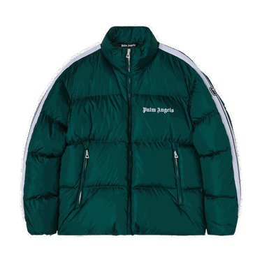 Puffer jakke Palm Angels Classic Track Down Jacket Grøn | PMED019F22FAB0015501, 0