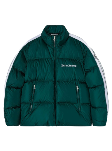 Puffer jakke Palm Angels Classic Track Down Jacket Grøn | PMED019F22FAB0015501