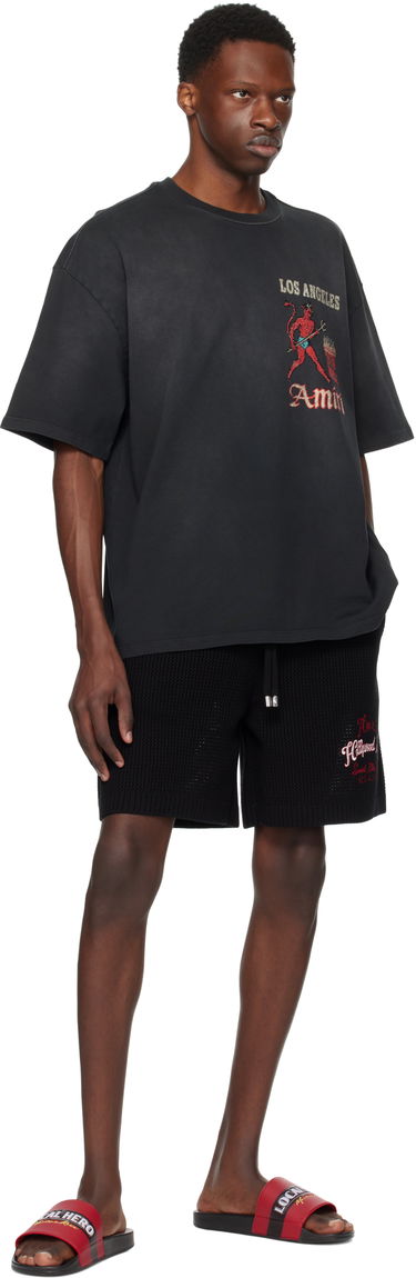 T-shirt AMIRI AMIRI Crystal Sinners T-Shirt Sort | AMJYTE1212, 3