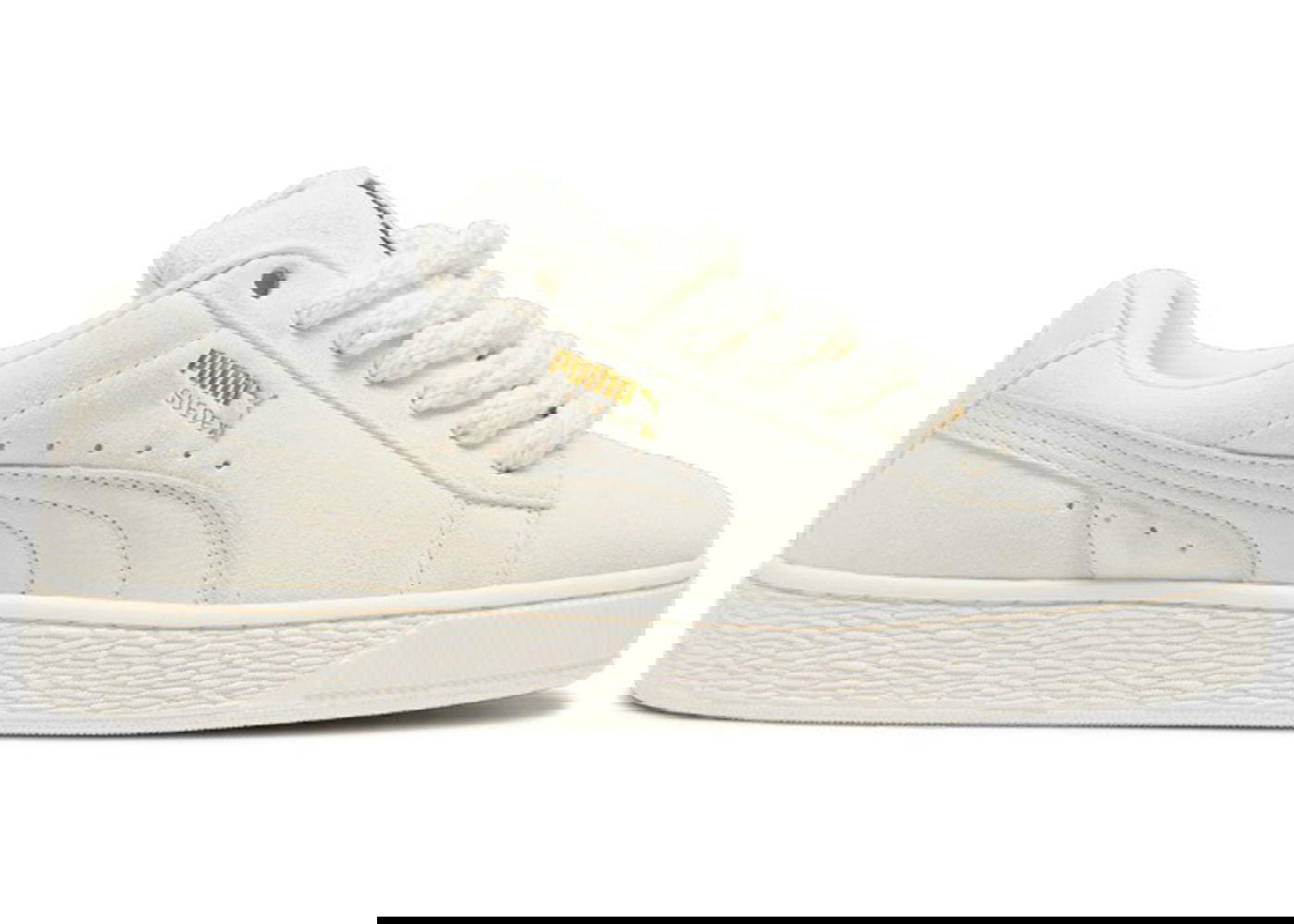 Sneakers og sko Puma Suede XL Rope Frosted Ivory Hvid | 398708-01, 0