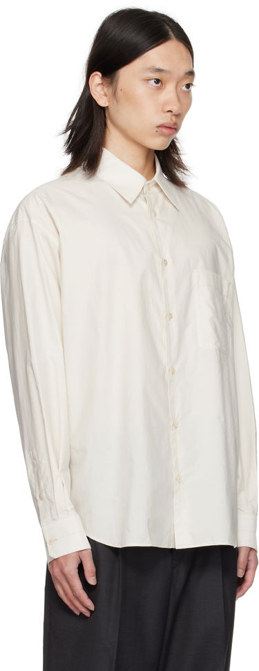 Skjorte LEMAIRE Regular Fit Long Sleeve Button-Up Shirt Grå | SH1201 LF1500, 4