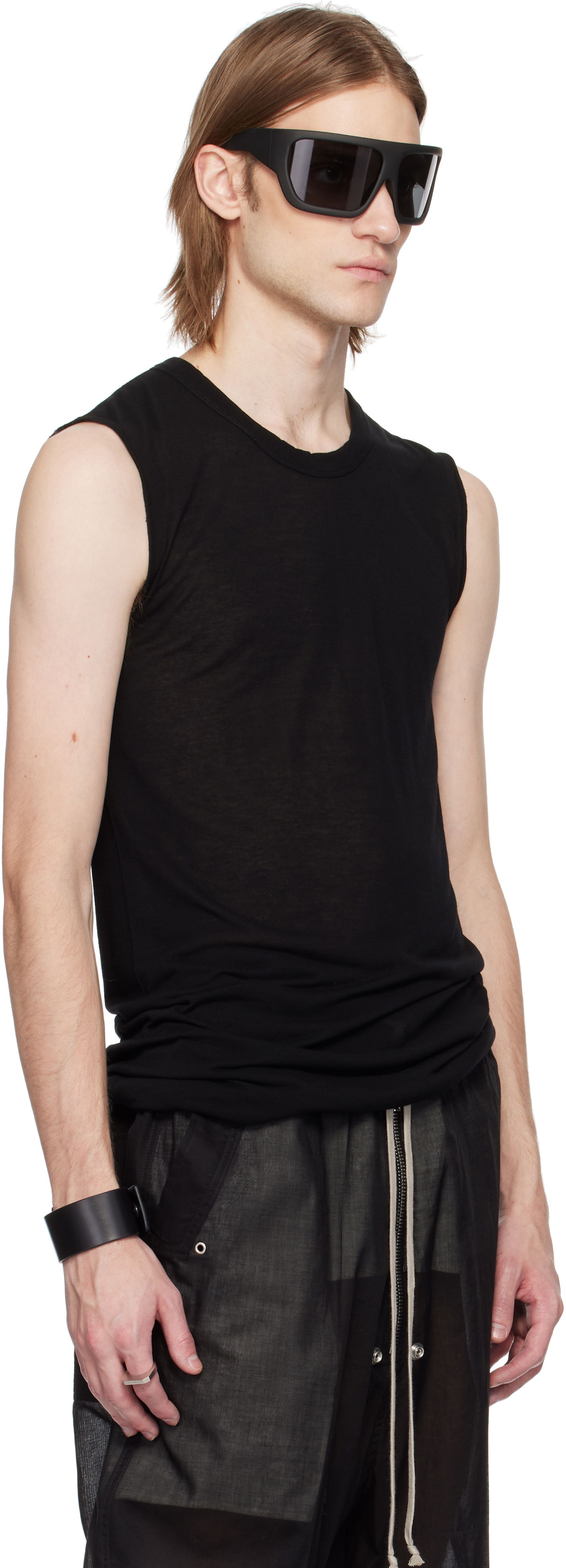 Tanktop Rick Owens Rick Owens Hollywood Tank Top Sort | RR01E5152 UC, 1