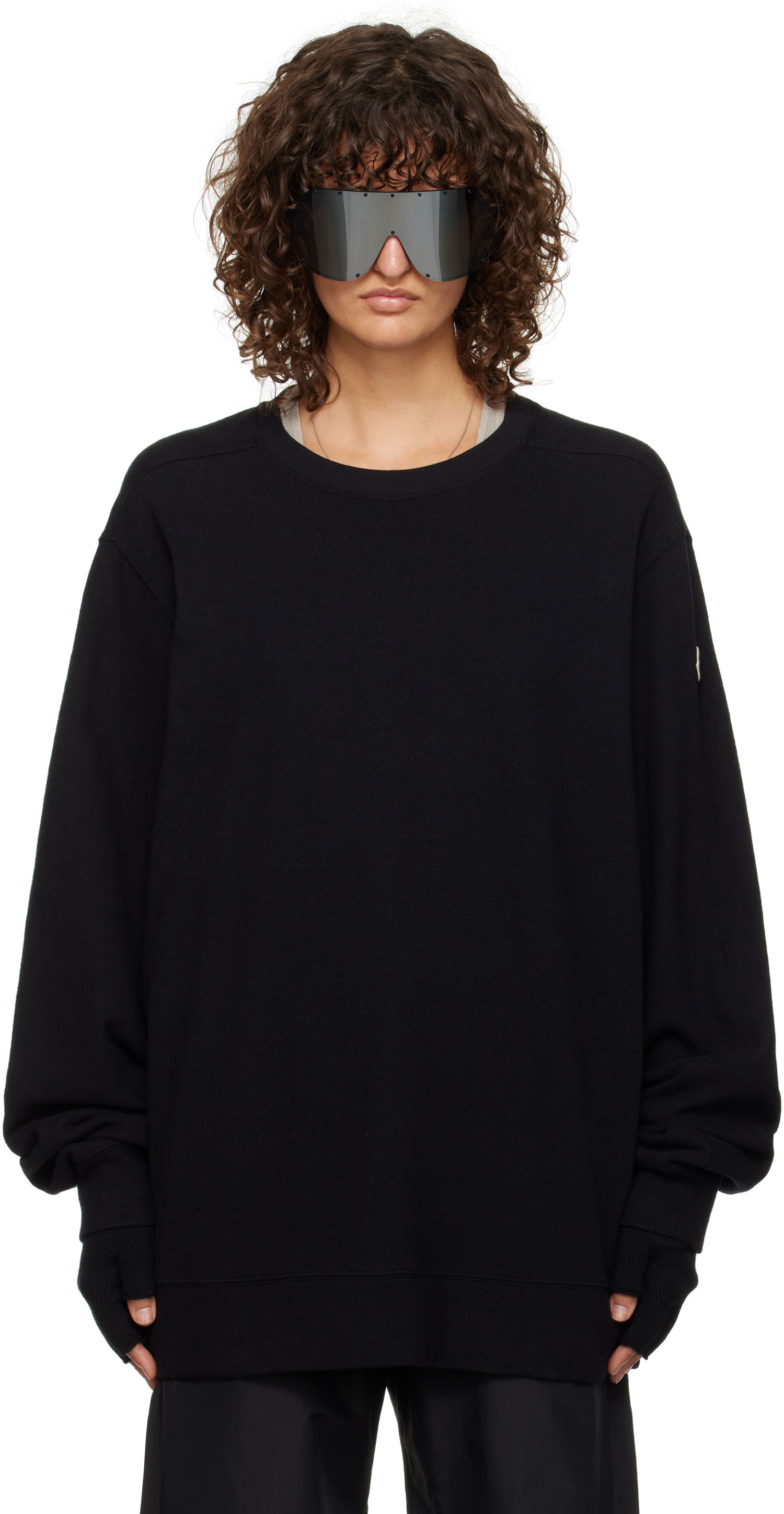 Sweatshirt Rick Owens Moncler x Jumbo Sweatshirt Sort | MU02D8G01 M4435, 0