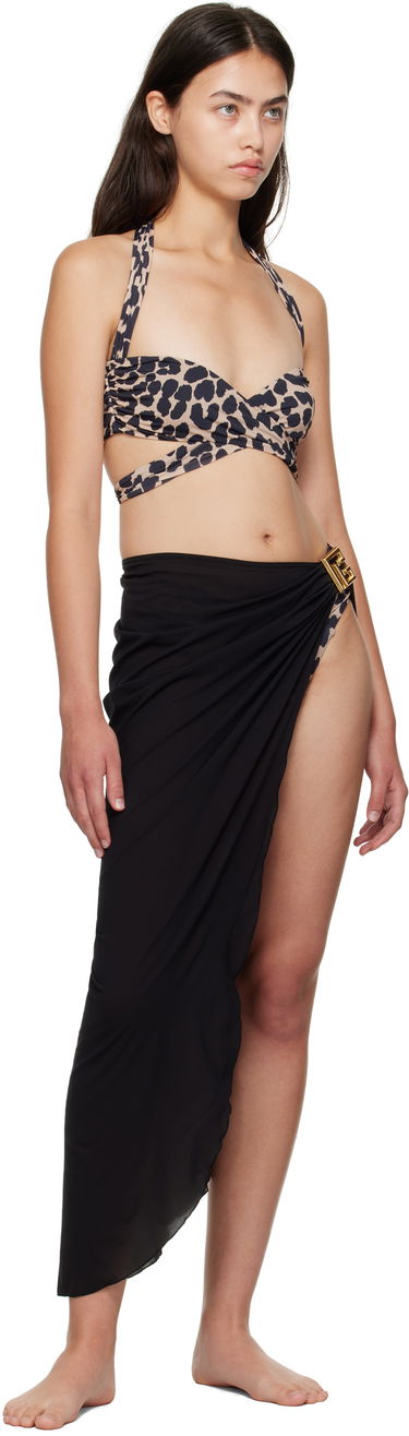 Badetøj Balmain Balmain Long Cover-up Skirt Sort | BKG462220, 3