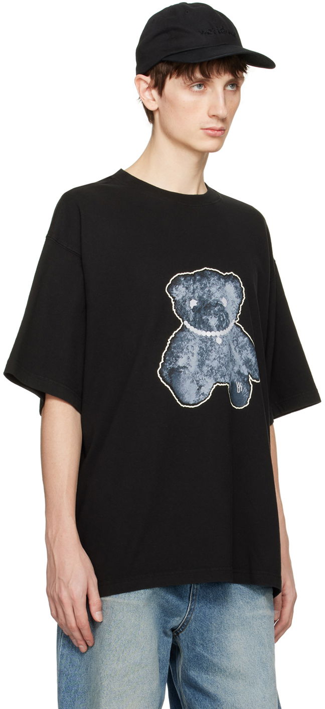T-shirt We11done We11done Necklace Teddy Graphic T-Shirt Sort | WD-TT9-20-117-U-BK, 1