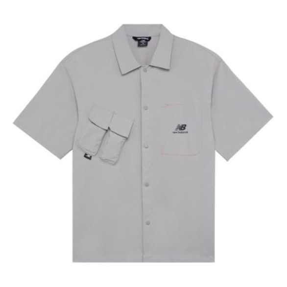 Skjorte New Balance Trend Short Sleeve Shirt Grå | AMJ22360-SDE