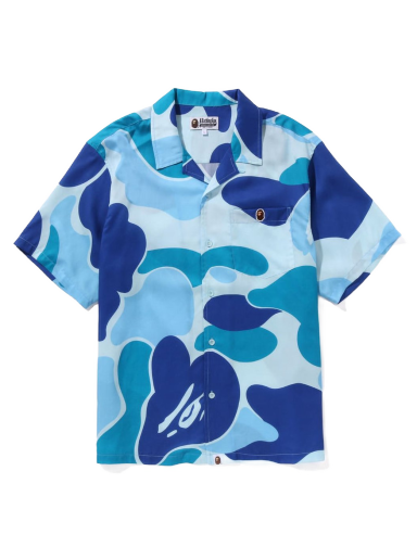 Skjorte BAPE ABC Camo Open Collar Shirt Blå | 1J20-132-002