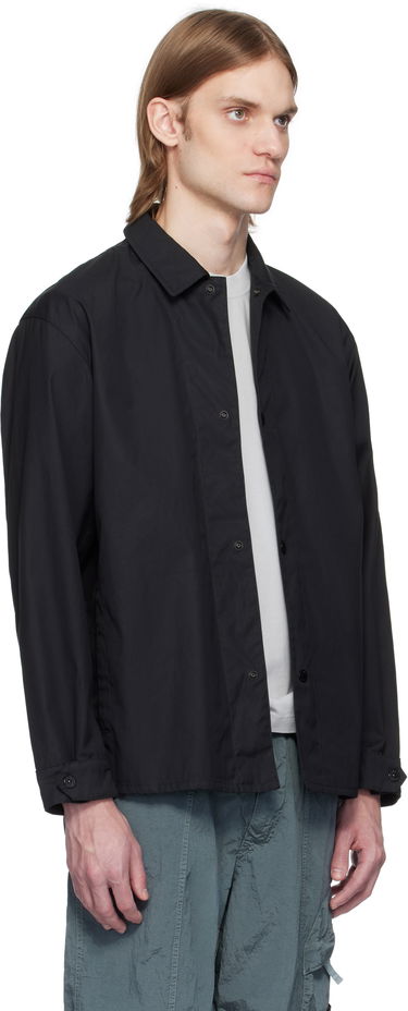 Vindjakke Stone Island Stone Island Supima Cotton Canvas Overshirt Sort | K1S15 1200013 S0011, 1