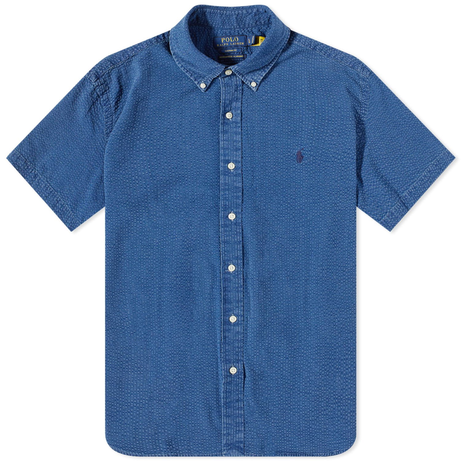 Skjorte Polo by Ralph Lauren Seersucker Mørkeblå | 710906575002, 0