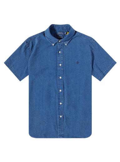 Skjorte Polo by Ralph Lauren Seersucker Mørkeblå | 710906575002