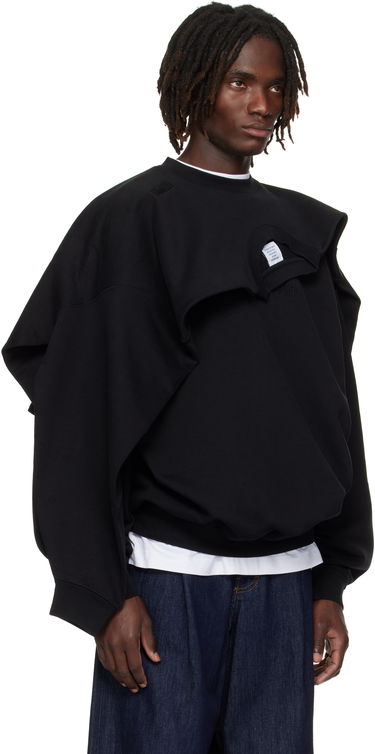 Sweatshirt VETEMENTS VETEMENTS Double Layered Sweatshirt Sort | UH76CW400B, 1