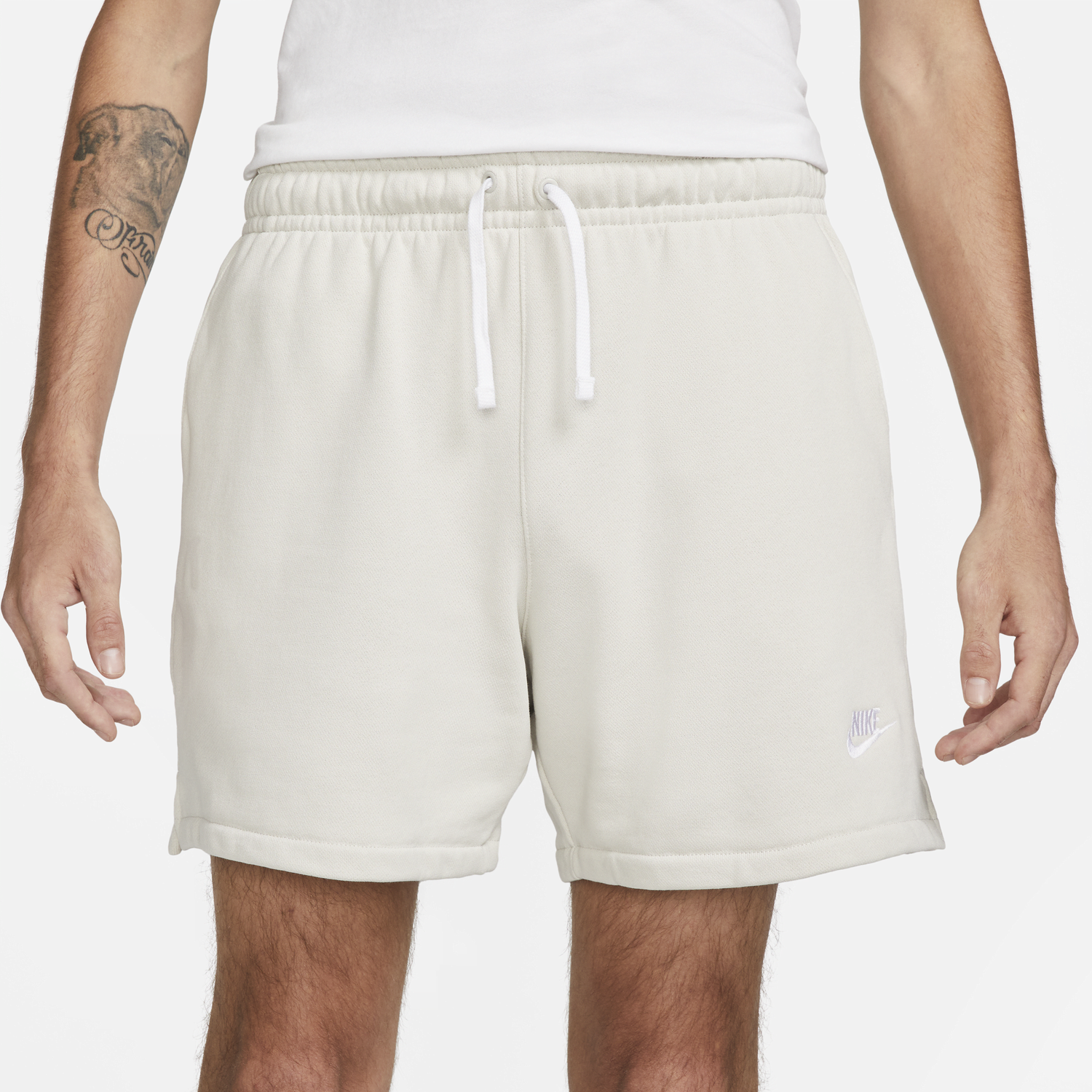 Shorts Nike Club Fleece French Terry Flow Shorts Hvid | DX0731-072, 1