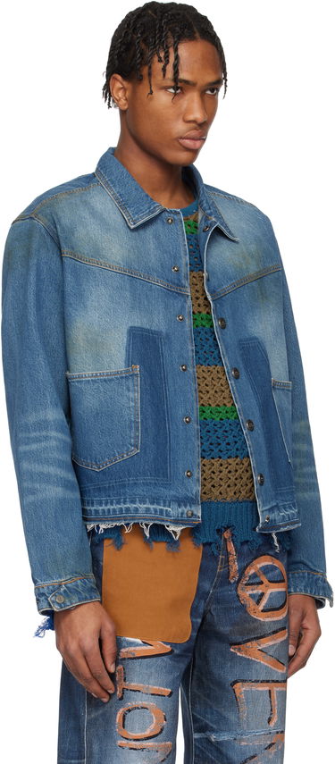 Jakke Andersson Bell Andersson Bell Rodeo Motorcycle Denim Jacket Blå | awa676m, 1