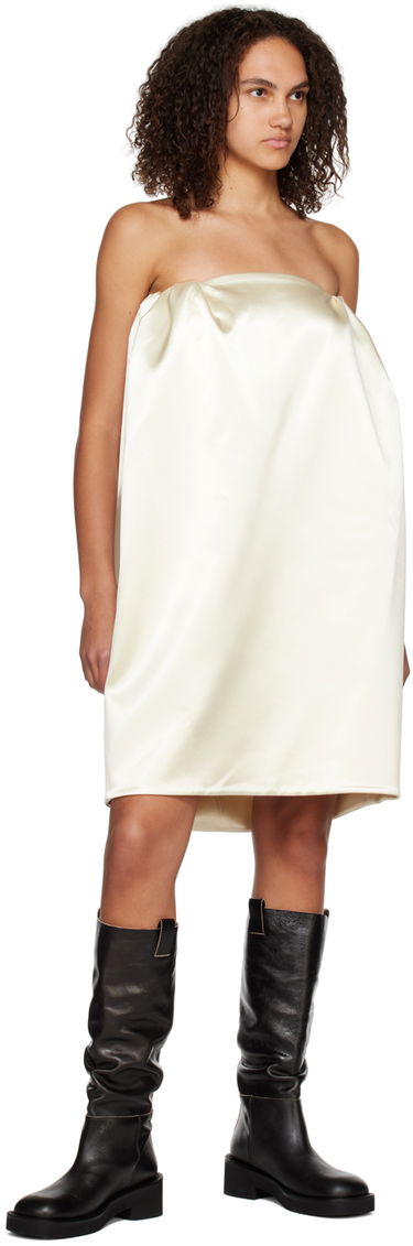 Kjole We11done Volume Mini Dress Hvid | WD-OP3-22-180-W-IV, 3