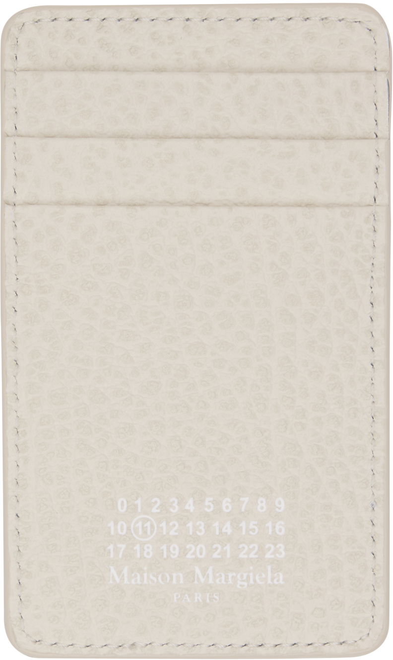 Tegnebog Maison Margiela Four Stitches Card Holder Grå | SA1VX0017 P4455