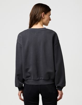 Sweatshirt Wrangler Oversized Eagle Graphic Sweatshirt XS Grå | 112370776:XS, 1