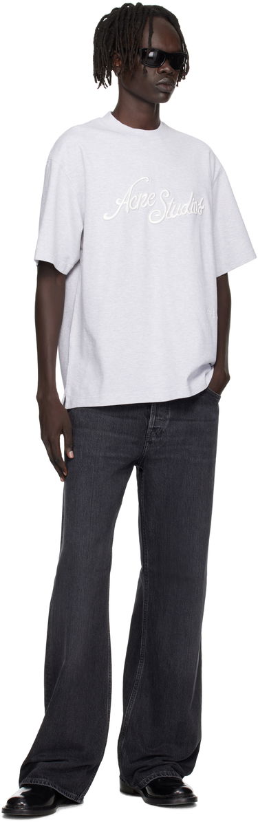 T-shirt Acne Studios Acne Studios Logo T-Shirt Grå | CL0370-, 3