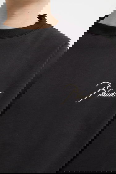 Sweatshirt Rhude Classique Crewneck Script Logo Sweatshirt Sort | RHFW25ST06012, 3