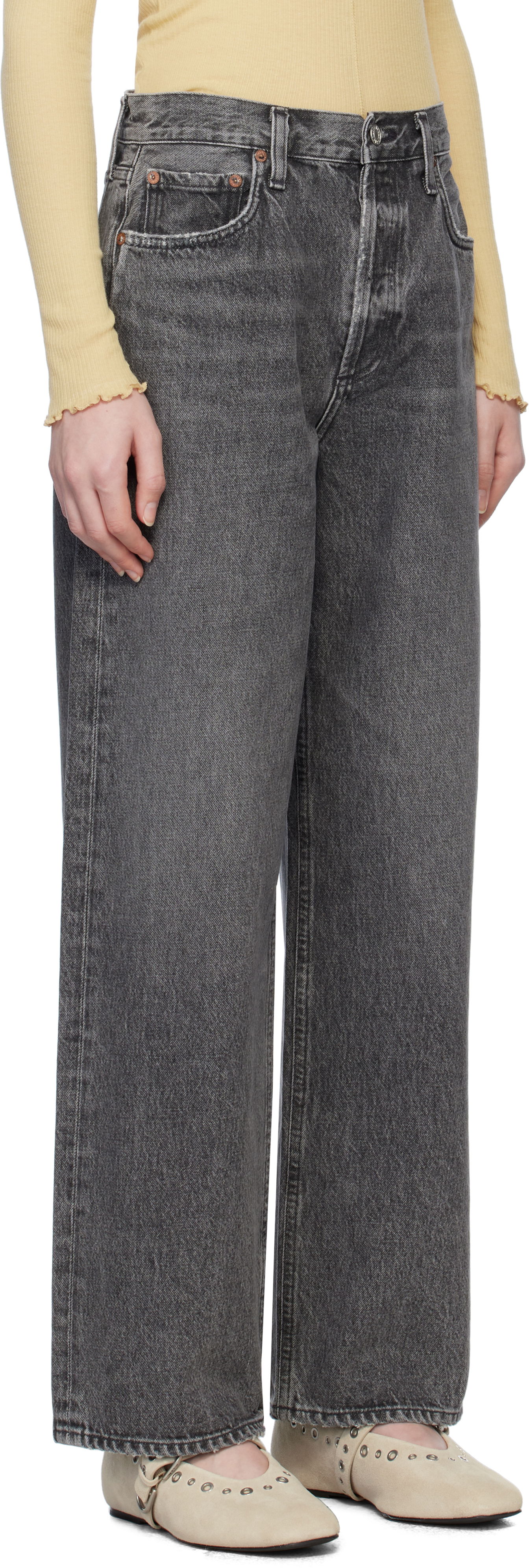 Jeans AGOLDE AGOLDE Low Slung Baggy Jeans Grå | A9079C-1346, 1