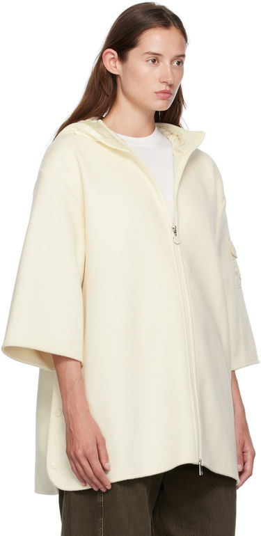 Jakke Moncler Moncler Wool Cape Jacket Hvid | K20933G00002M7148, 1