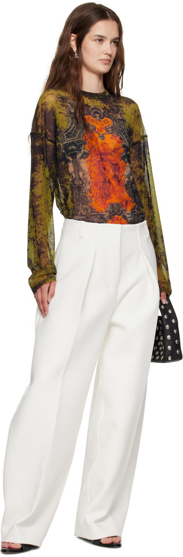 T-shirt Jean Paul Gaultier Jean Paul Gaultier Oversized Medallion Graphic Top Grøn | 25/03-W-TO340-M006P-004115, 4